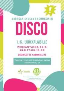 DISCO 1-6.- luokkalaisille @ Tesoman hyvinvointikeskus, monitoimitila | Tampere | Suomi