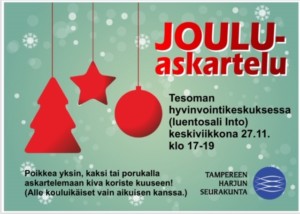 Jouluaskartelua Into-tilassa @ Tesoman hyvinvointikeskus | Tampere | Suomi