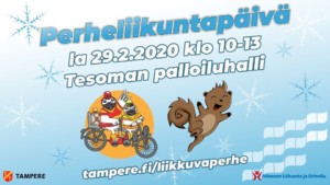 Perheliikuntapäivä, Tesoman palloiluhalli @ Tesoman palloiluhalli | Tampere | Suomi
