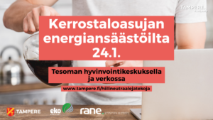 Kerrostaloasukkaan energiansäästöilta, Lysti-sali klo 17 @ Tesoman hyvinvointikeskus | Tampere | Suomi
