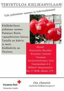 Kielikahvila Nuorisotila Nuorkalla, 1 krs @ Tesoman hyvinvointikeskus | Tampere | Pirkanmaa | Suomi