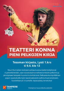 Kirjaston lastenesitys: Teatteri Konna - Pieni pelkojen kirja @ Tesoman kirjasto | Tampere | Pirkanmaa | Suomi
