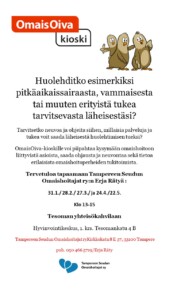 OmaisOiva-kioski/ Erja Räty tavattavissa, 1.krs @ Tesoman hyvinvointikeskus | Tampere | Pirkanmaa | Suomi